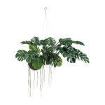 Faux Hanging Monstera Plant