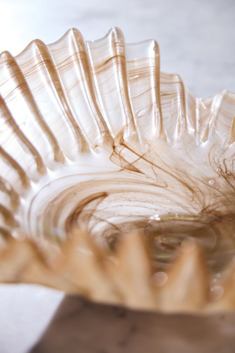 Pleated Glass Bowl - Image 3