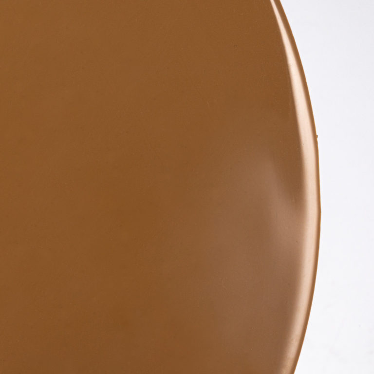 Enameled Metal Round Side Table - Image 4