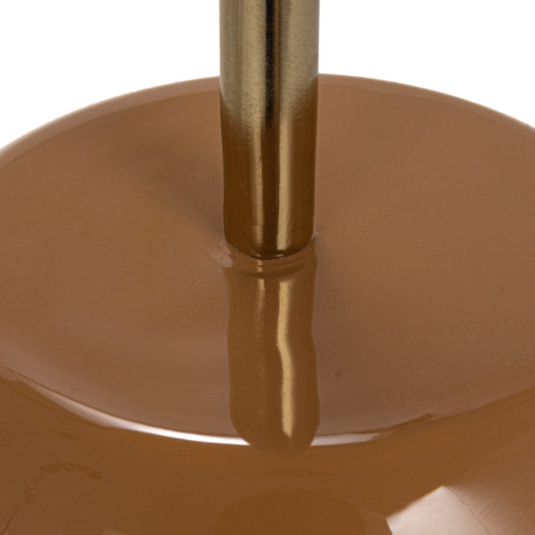 Enameled Metal Round Side Table - Image 3