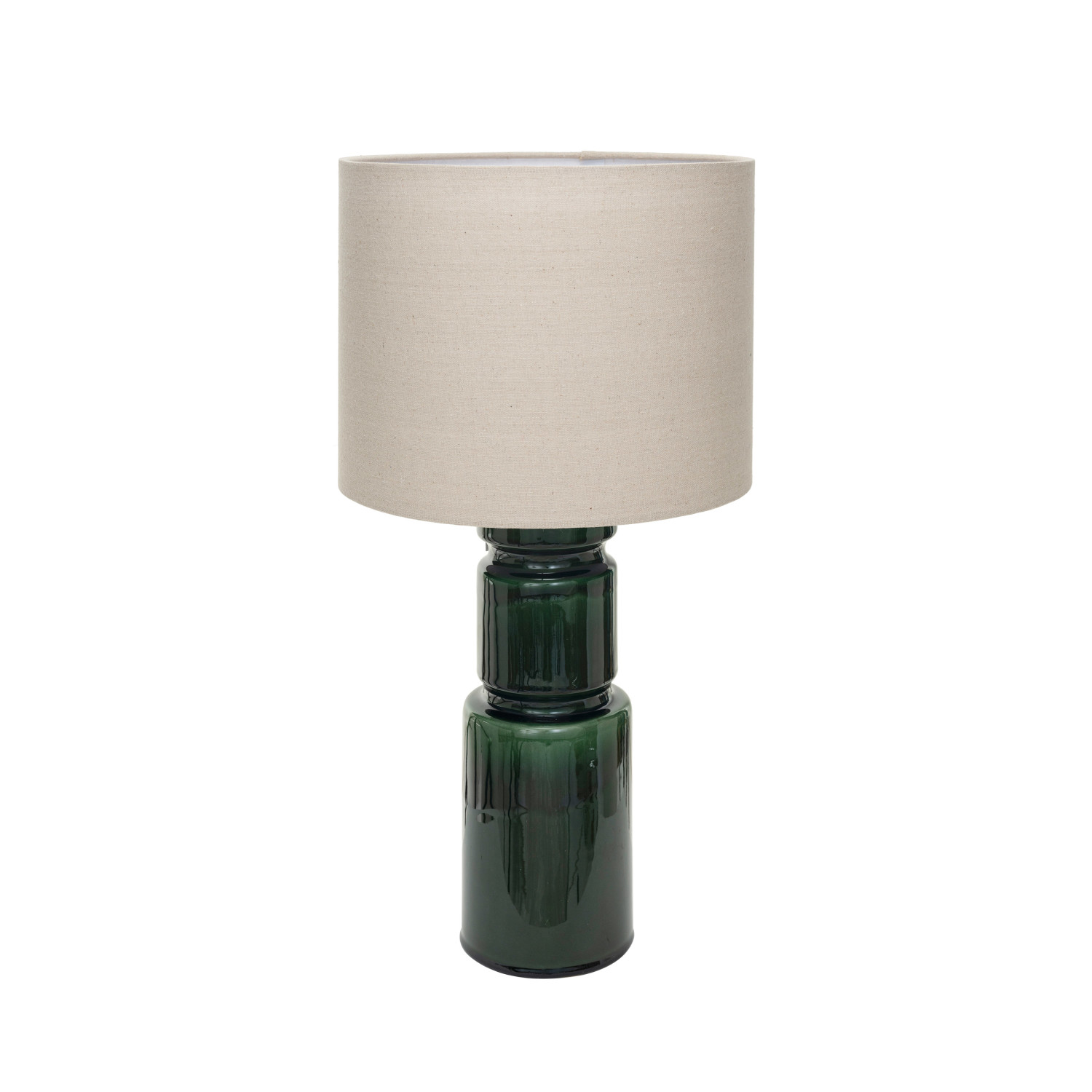 Ceramic Table Lamp w Natural Linen Shade