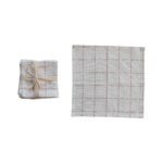 Set of 4 Square Cotton Cocktail Napkins
