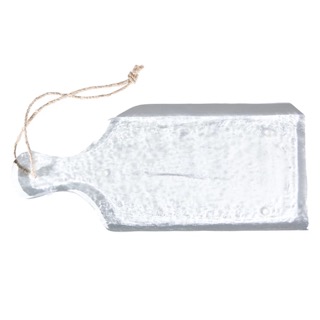 15-1/4"L x 5-3/4"W Textured Glass Serving Board w Handle