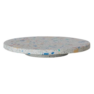 Round Resin & Terrazo Lazy Susan