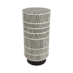 GOBIEL BLACK & WHITE COLUMN/ACCENT TABLE