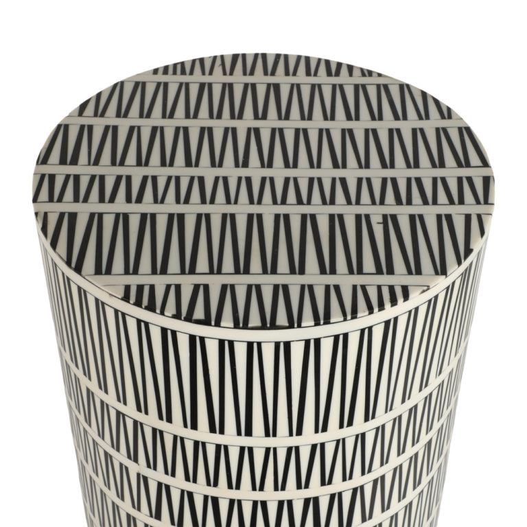 GOBIEL BLACK & WHITE COLUMN/ACCENT TABLE - Image 5