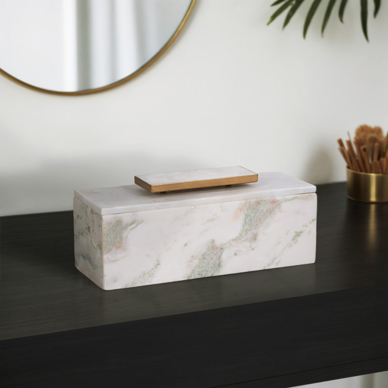 SALINA DECORATIVE  MARBLE BOX - Image 2