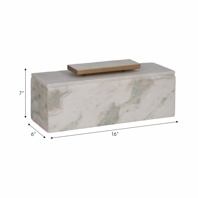 SALINA DECORATIVE  MARBLE BOX - Image 3