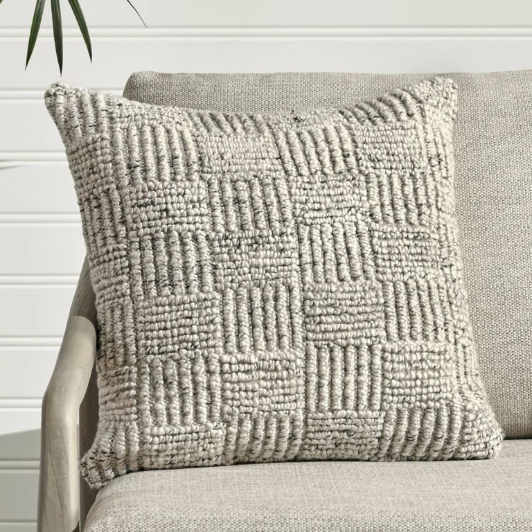 Performance Vico Ivory Square Pillow - Image 4