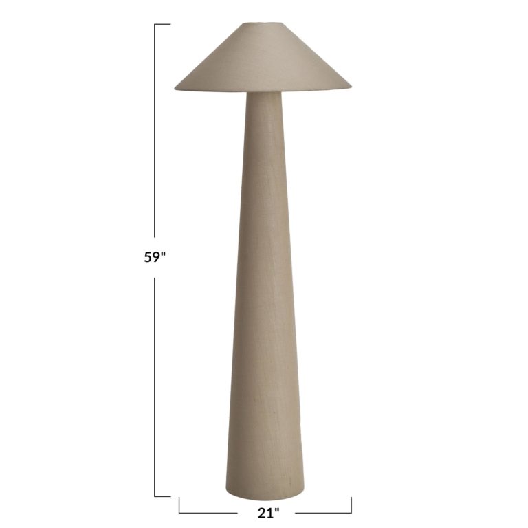 Leah Linen Floor Lamp - Image 2