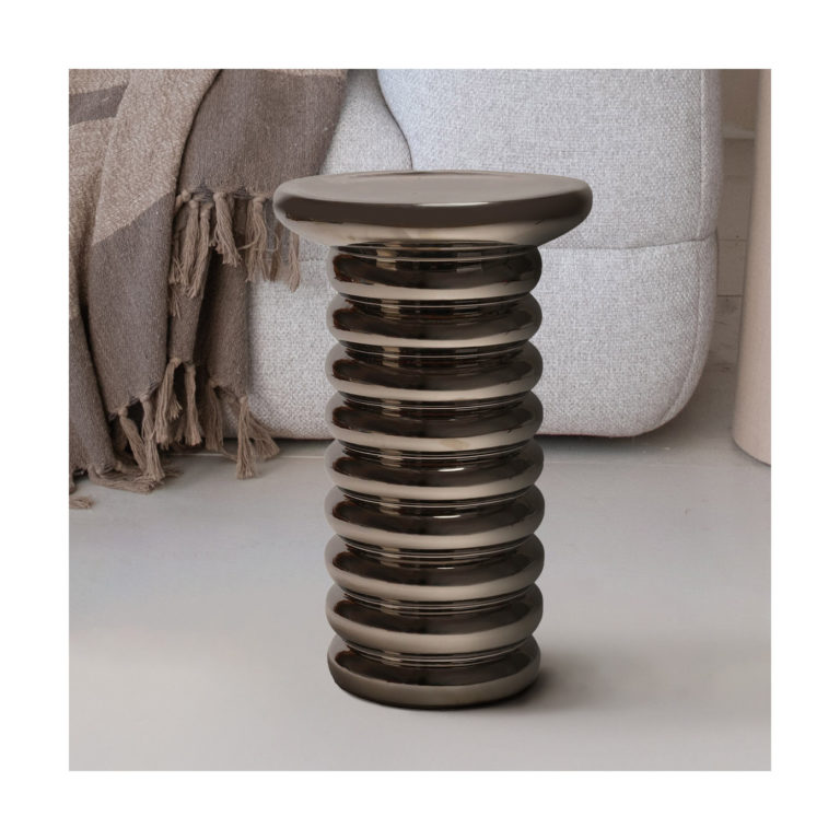 Chroma Stoneware Stool/Accent Table - Image 3