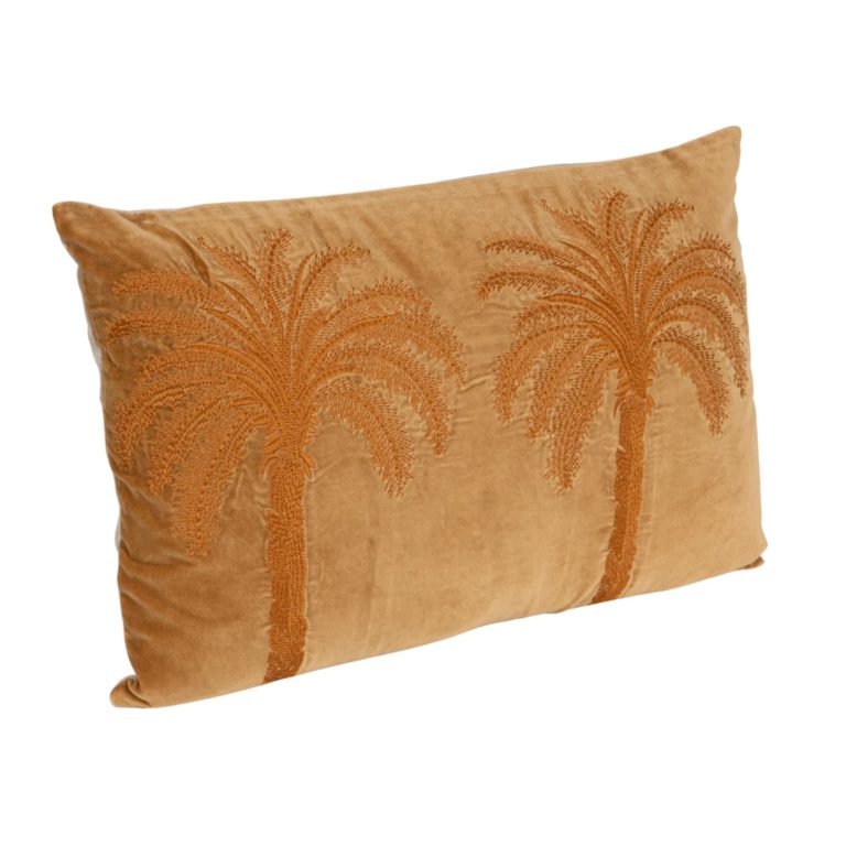 Palma Cotton Velvet Lumbar Pillow - Image 4