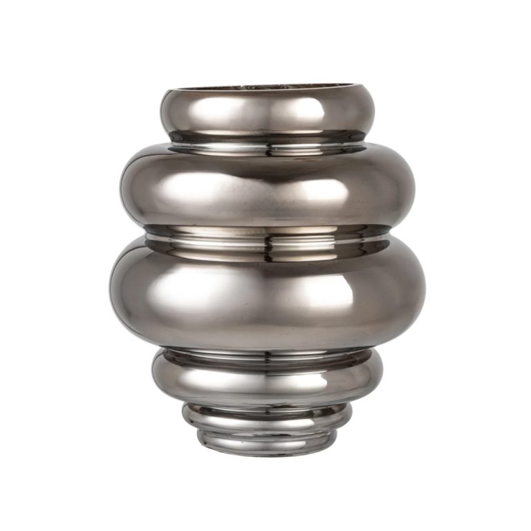 Ribbed Glass Vase
