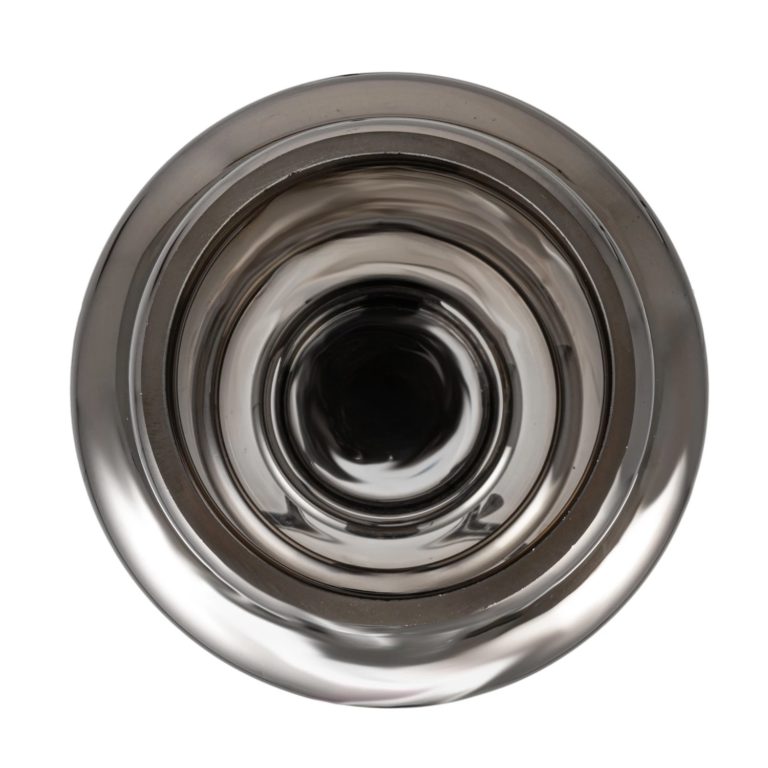 Ribbed Glass Vase - Image 4