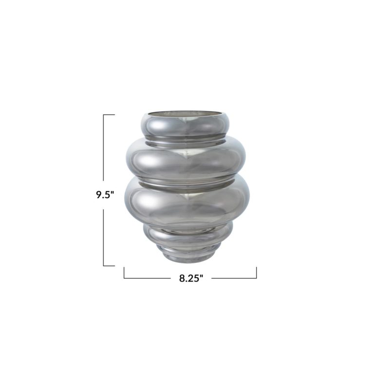 Ribbed Glass Vase - Image 2