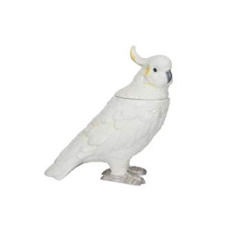 Cockatoo Decorative Jar