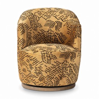 Aurora Swivel Chair Balkan Ochre