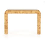 Jenson Console Table Natural Poplar Burl Veneer