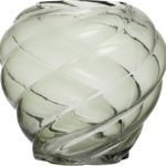 Light Green Round Glass vase
