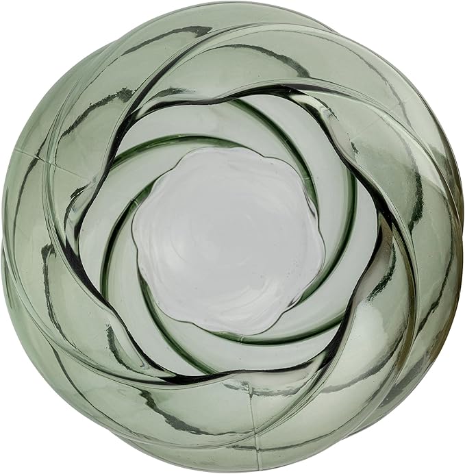 Light Green Round Glass vase - Image 2
