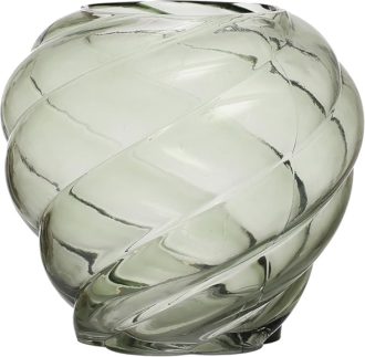 Light Green Round Glass vase
