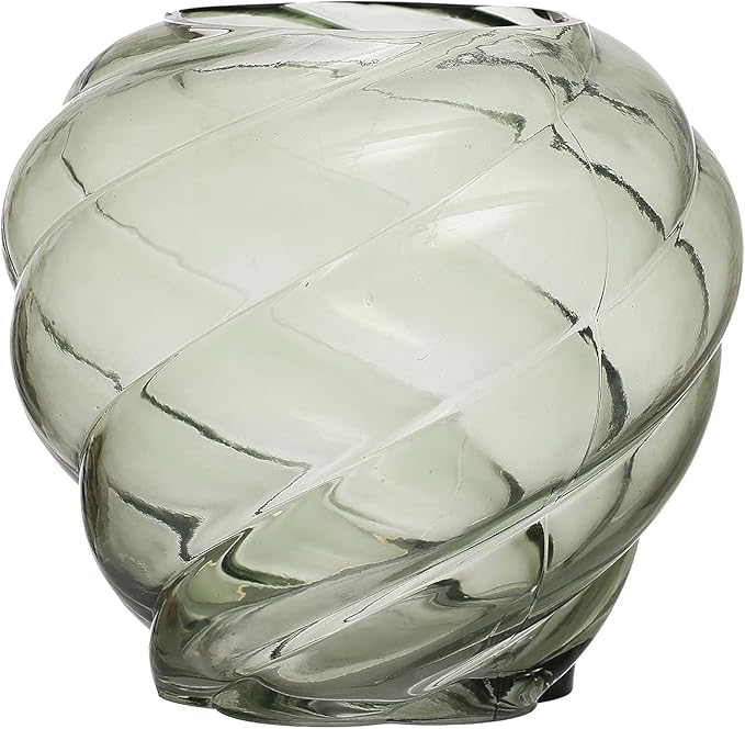 Light Green Round Glass vase