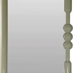 Wood Wall Mirror W Balls, Slate Color