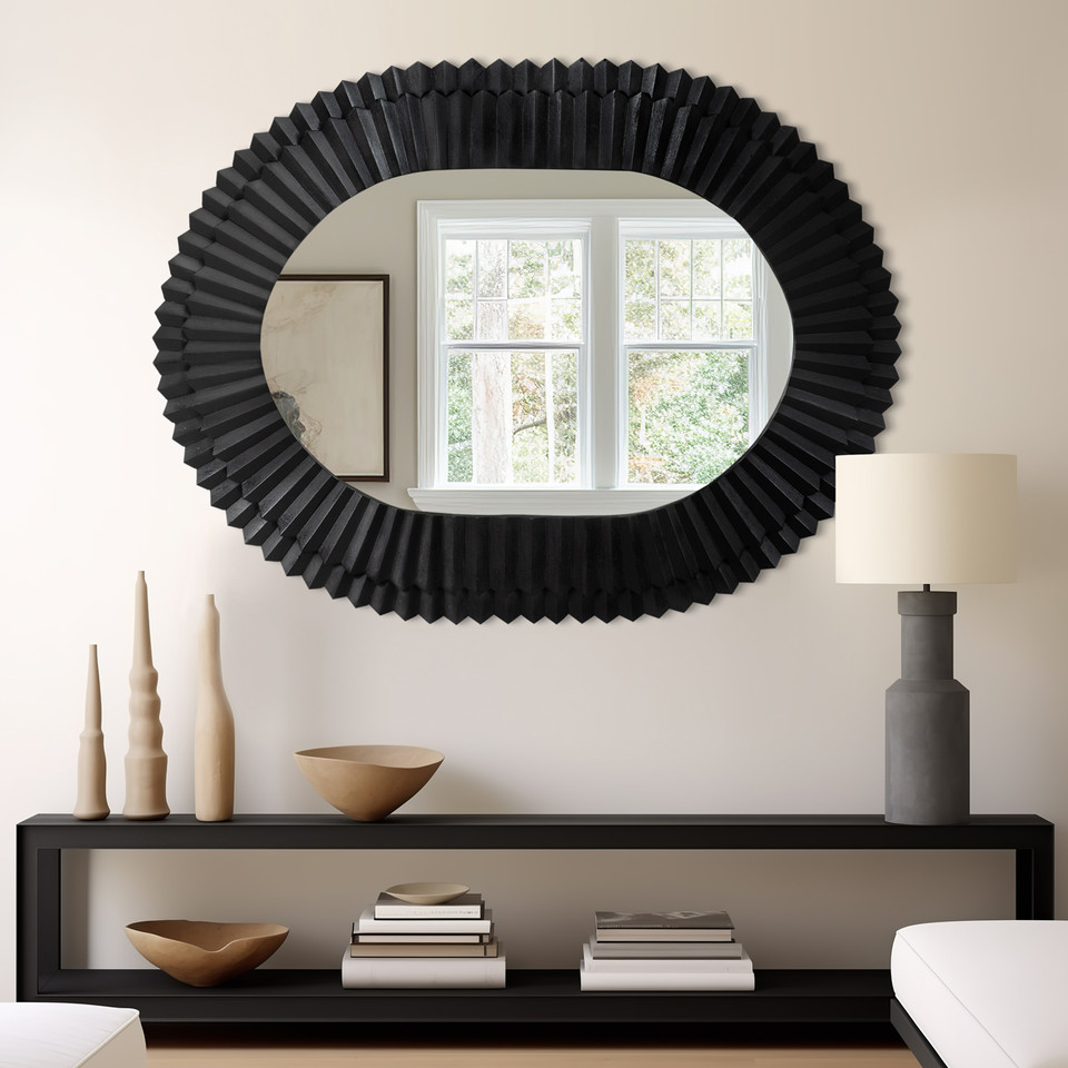 Tribeca Carved Wood Wall Mirror - Image 6
