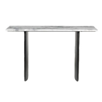 54" MACKLAIN GRAY MARBLE CONSOLE TABLE