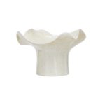 Stoneware Footed Bowl, Light Yellow