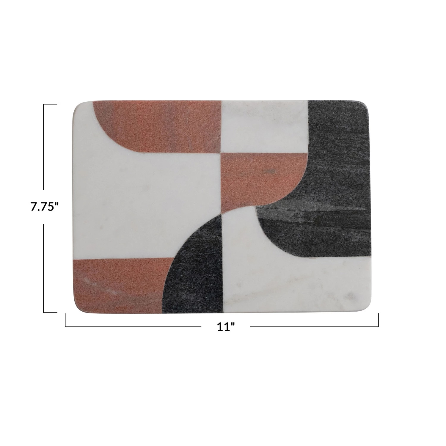 Marble Cutting Board w Abstract Design - Image 2