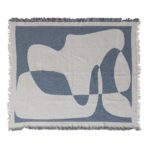 Woven Recycled Cotton Blend Jacquard Throw