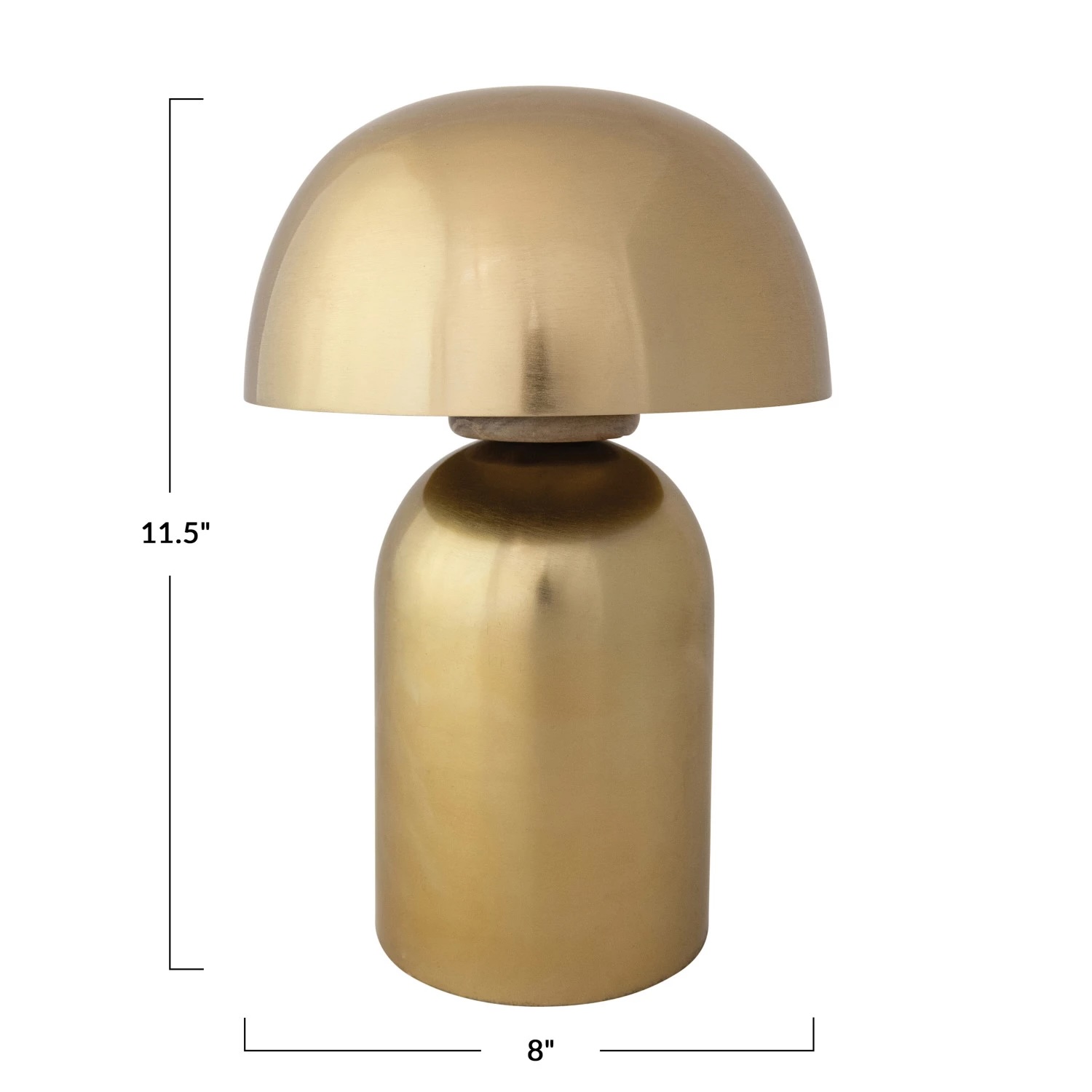 Metal & Mango Wood Table Lamp w Touch Sensor - Image 2
