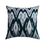 Cotton Velvet Ikat Printed Pillow