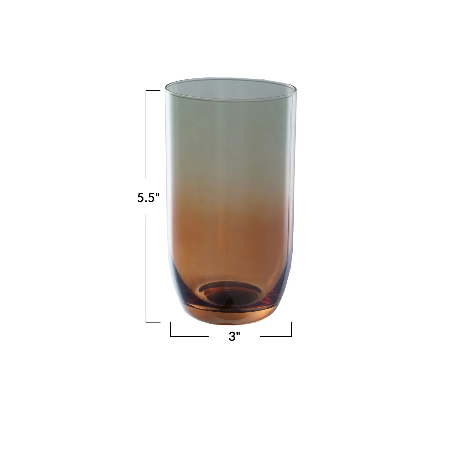 16oz. Drinking Glass, Iridescent Finish - Image 2