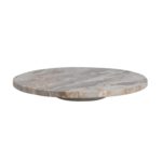 Marble Lazy Susan, Beige & White