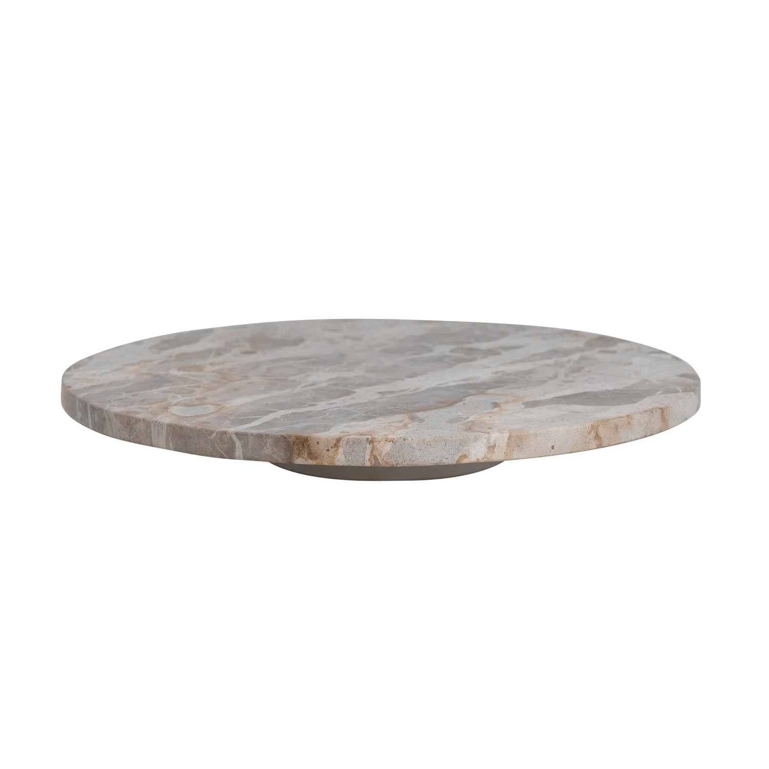 Marble Lazy Susan, Beige & White