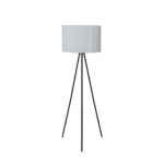 Metal Floor Lamp w Jute Shade