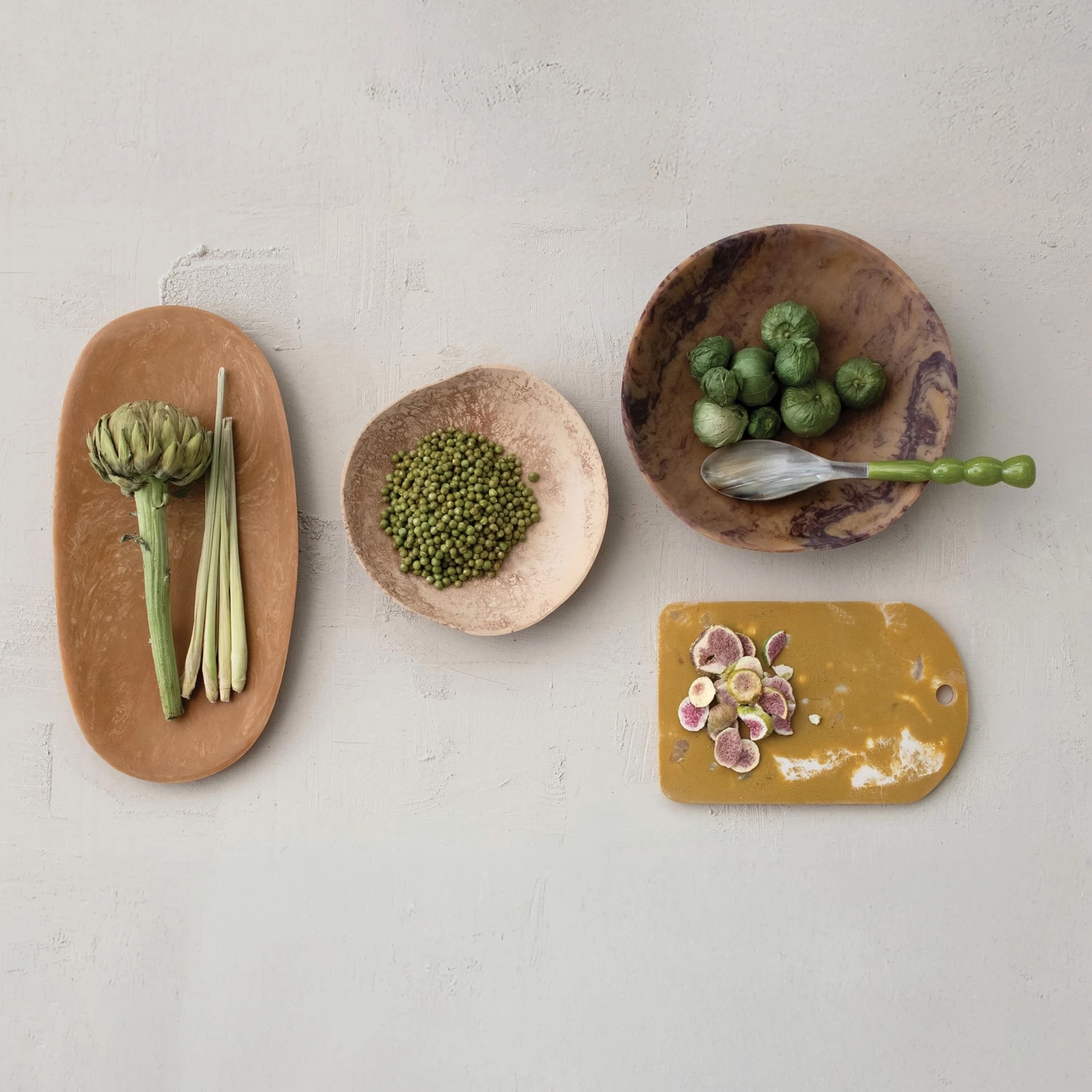 Resin Platter, Marble Finish - Image 2