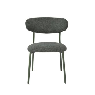 Bouclé Fabric Upholstered Dining Chair