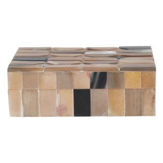Handmade Horn & Wood Decorative Box