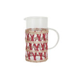 Glass Pitcher w/ Woven Sleeve