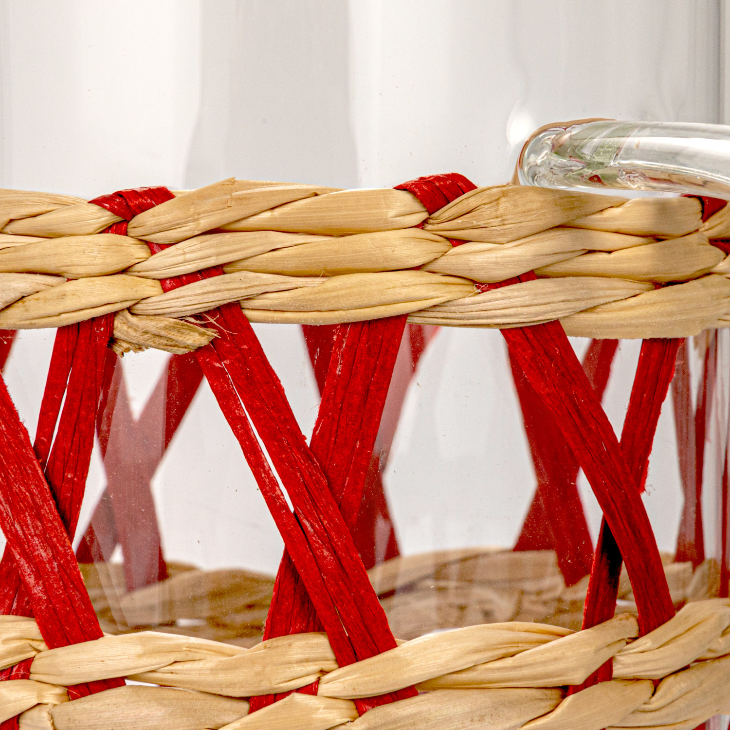 Glass Pitcher w/ Woven Sleeve - Image 4