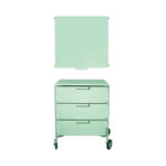 Plastic Cabinet ow/ 3 Drawers Mint Color