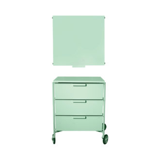 Plastic Cabinet ow/ 3 Drawers Mint Color