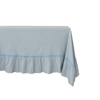 Cotton & Linen Tablecloth  Blue