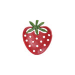 Cast Iron Strawberry Shaped Soap Dish, Red & Green