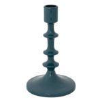 Enameled Aluminum Taper Holder, Teal