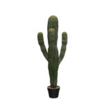 Faux Saguaro Cactus in Plastic Pot with Pebbles