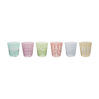 10 oz. Etched Drinking Glass with Design, 6 Styles